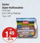 Alpen-Kaffeesahne Angebot im V-Markt Prospekt Alpen-Kaffeesahne im V-Markt Prospekt zum Preis von 1,49 €