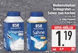 Schlagrahm oder Sahne zum Kochen von Weihenstephan im aktuellen EDEKA Prospekt für 1,19 €