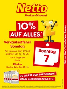 Netto Marken-Discount Rheine Prospekt "10% auf ALLES" mit 2 Seiten