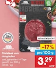 Filetsteak vom Jungbullen Angebote von GUT PONHOLZ bei Netto Marken-Discount Lörrach für 3,29 €