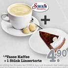 Tasse Kaffee + 1 Stück Linzertorte Angebote von Scheck-in Manufaktur bei E center Ettlingen für 4,90 €