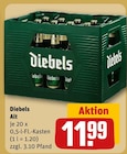 Alt im Angebot bei REWE in Krefeld Alt Angebote von Diebels bei REWE Krefeld für 11,99 €