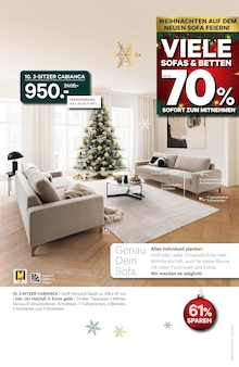 Sofa im aktuellen Kabs Prospekt (Kiel) Sofa im Kabs Prospekt "Die große Weihnachtsspenden-Aktion" mit 46 Seiten (Kiel)