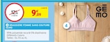 Brassiere Femme Sans Couture - GEMO en promo chez Intermarché Hyper Grenoble à 9,09 €