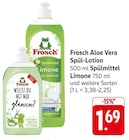 Aloe Vera Spül-Lotion Angebote von Frosch bei E center Ludwigsburg für 1,69 €