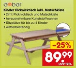 Kinder Picknicktisch inkl. Matschkiste im Angebot bei Netto Marken-Discount in Melle Kinder Picknicktisch inkl. Matschkiste Angebote von dobar bei Netto Marken-Discount Melle für 89,99 €