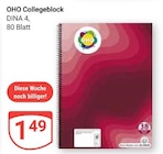 Collegeblock Angebote von OHO bei GLOBUS Jena für 1,49 €