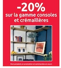 Mr.Bricolage Migennes - Promo -20% sur la gamme consoles et crémaillères Promo -20% sur la gamme consoles et crémaillères à dans le catalogue Mr.Bricolage à Migennes