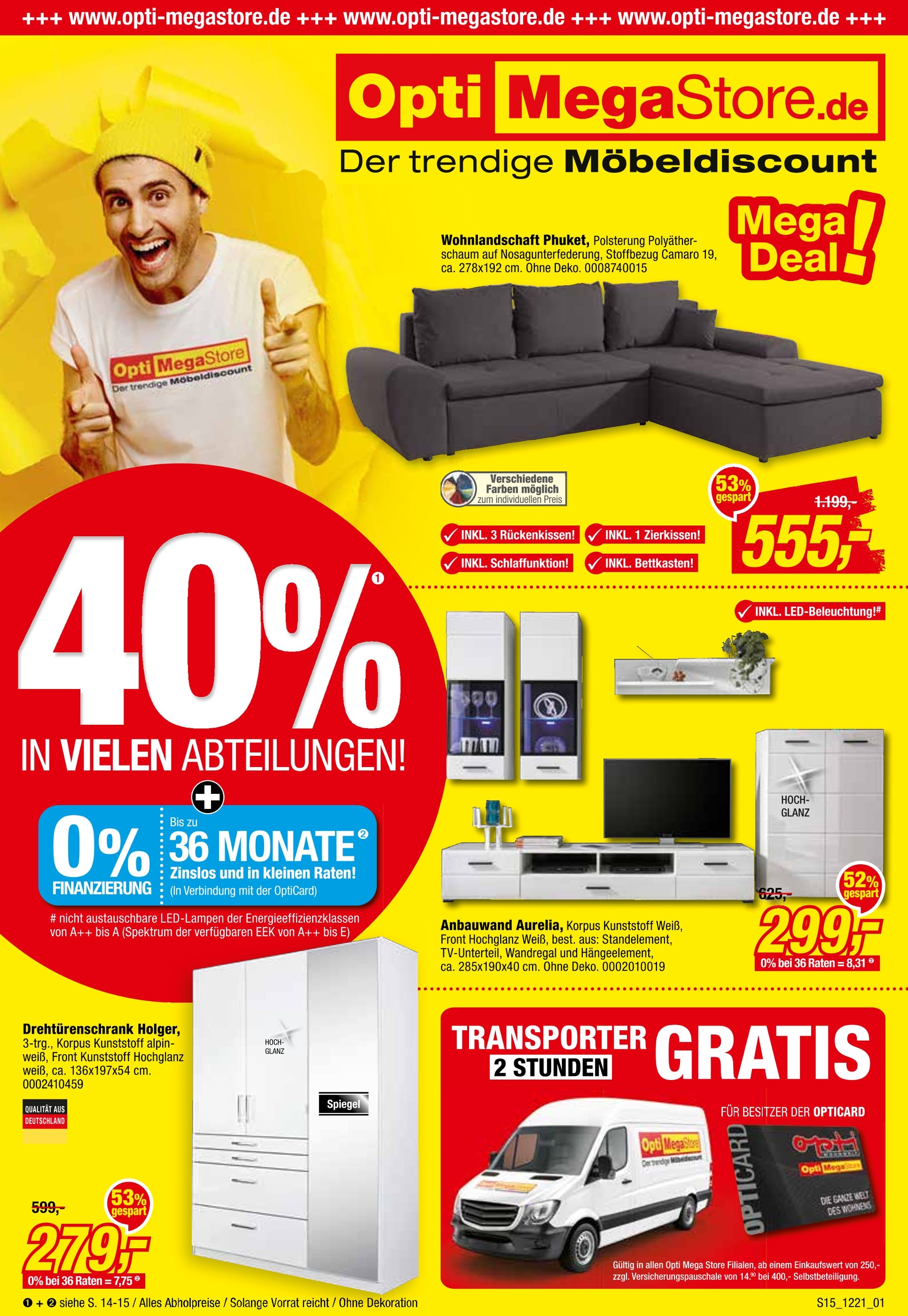 Opti-Megastore Prospekt für Marktoberdorf mit 16 Seiten Opti-Megastore Prospekt für Marktoberdorf: "40% IN VIELEN ABTEILUNGEN!", 16 Seiten, 04.12.2021 - 23.12.2021