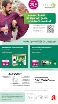 mea - meine apotheke Prospekt Unsere September-Angebote mit 4 Seiten