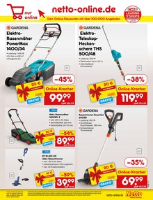 Rasenmäher im Netto Marken-Discount Prospekt "Aktuelle Angebote" mit 69 Seiten (Karlsruhe)