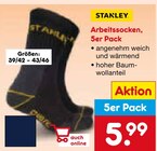 Arbeitssocken, 5er Pack Angebote von Stanley bei Netto Marken-Discount Villingen-Schwenningen für 5,99 €