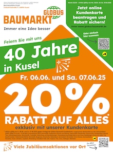 Aktueller Globus-Baumarkt Ruthweiler Prospekt "Immer eine Idee besser" mit 4 Seiten