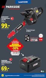 Prix et réduction Tronçonneuse dans le prospectus Lidl en cours Offre Tronçonneuse dans le catalogue Lidl du moment à la page 34