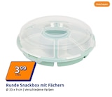 Runde Snackbox mit Fächern bei Action im Dinkelsbühl Prospekt für 3,99 €