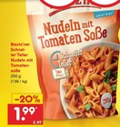 Aktuelles Schneller Teller Nudeln mit Tomatensoße Angebot bei Netto Marken-Discount in Erfurt ab 1,99 €