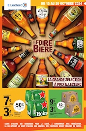 Heineken Angebote im Prospekt "LA FOIRE À LA BIÈRE" von E.Leclerc auf Seite 1