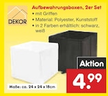 Aufbewahrungsboxen, 2er Set im Angebot bei Netto Marken-Discount in Leverkusen Aufbewahrungsboxen, 2er Set Angebote von DEKOR bei Netto Marken-Discount Leverkusen für 4,99 €