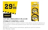 Promo Lot de 2 mesures 5 m et 8 m Control Lock à 29,95 € dans le catalogue Tout Faire à Limogne-en-Quercy