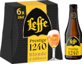 BIÈRE LEFFE PRESTIGE - ABBAYE DE LEFFE - Auchan Hypermarché à Antibes BIÈRE LEFFE PRESTIGE - ABBAYE DE LEFFE en promo chez Auchan Hypermarché Antibes à 7,70 €