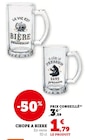Chope à bière - Hyper U à Angers Chope à bière en promo chez Hyper U Angers à 1,79 €