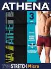 BOXERS HOMME MICRO OU COTON STRETCH ATHENA en promo chez Auchan Hypermarché Montreuil à 14,00 €