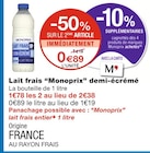 Lait frais demi-écrémé - Monoprix en promo chez Monoprix Amiens à 0,89 €