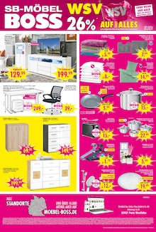 Bürostuhl im aktuellen SB Möbel Boss Prospekt (Regensburg) Bürostuhl im SB Möbel Boss Prospekt "26% AUF FAST ALLES" mit 4 Seiten (Regensburg)