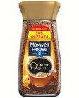 Café soluble qualité filtre - Maxwell House - Supermarchés Match à Villeneuve-d'Ascq Café soluble qualité filtre - Maxwell House en promo chez Supermarchés Match Villeneuve-d'Ascq à 4,95 €