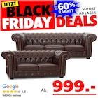 Aktuelles Edinburgh 3-Sitzer + 2-Sitzer Sofa, Chesterfield 3-Sitzer + 2-Sitzer Sofa Angebot bei Seats and Sofas in Bergisch Gladbach ab 999,00 €