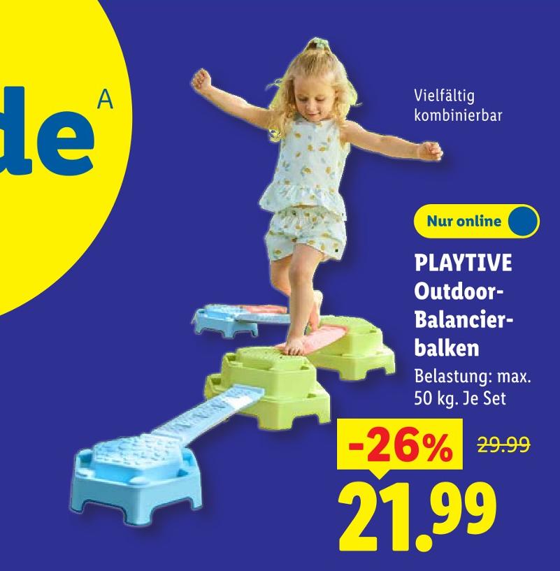 Outdoor-Balancierbalken