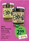 Bio-Hundenahrung von Ebbi im aktuellen tegut Prospekt für 2,99 €