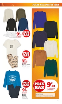 Promotion Pyjama Femme dans le prospectus Hyper U, valable du 09/09/2025 au 21/09/2025 Promo Pyjama Femme dans le catalogue Hyper U du moment à la page 43
