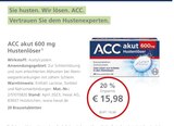 ACC akut 600 mg Hustenlöser bei LINDA Premiumapotheke im Witzenhausen Prospekt für 15,98 €