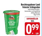 Feinster Schlagrahm im EDEKA Prospekt Feinster Schlagrahm von Berchtesgadener Land im aktuellen EDEKA Prospekt für 0,99 €