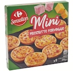 Mini Pizza - CARREFOUR SENSATION en promo à 4,40 € chez Supermarchés Match Mini Pizza - CARREFOUR SENSATION dans le catalogue Supermarchés Match