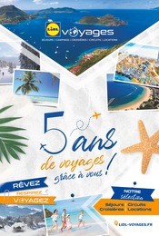 Lidl Catalogue "5 ans de voyage grâce à vous !", 48 pages, Châtillon-en-Michaille, 31/08/2022 - 31/12/2022 Lidl Catalogue "5 ans de voyage grâce à vous !", 48 pages, Châtillon-en-Michaille, 31/08/2022 - 31/12/2022