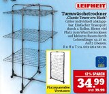 Aktuelles Turmwäschestrockner "Classic Tower 270 Black" Angebot bei Marktkauf in Nürnberg ab 34,99 €