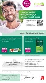 mea - meine apotheke Apotheken Prospekt der aktuellen Woche mit 4 Seiten, gültig von 01.08.2026 bis 31.08.2026, in Rottenbuch und Umgebung Aktueller mea - meine apotheke Apotheken Prospekt in Rottenbuch und Umgebung, "Unsere August-Angebote" mit 4 Seiten, 01.08.2026 - 31.08.2026