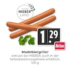 Marktbiergriller bei Hieber im Prospekt "" für 1,29 €