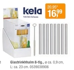 Opti-Wohnwelt Eisenach - Glastrinkhalm 8-tlg. Angebot im Prospekt Glastrinkhalm 8-tlg. bei Opti-Wohnwelt im Eisenach Prospekt für 16,99 €