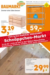 Globus-Baumarkt Prospekt für Braunschweig: "Immer eine Idee besser", 8 Seiten, 05.10.2025 - 11.10.2025
