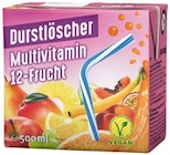 Durstlöscher Multivitamin 12-Frucht oder Durstlöscher Eistee Pfirsich-Geschmack im Angebot bei REWE in Kiel Durstlöscher Multivitamin 12-Frucht oder Durstlöscher Eistee Pfirsich-Geschmack Angebote von Wesergold bei REWE Kiel für 0,65 €