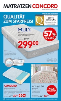 Schlafzimmer im Matratzen Concord Prospekt "QUALITÄT ZUM SPARPREIS!" mit 8 Seiten (Wuppertal)