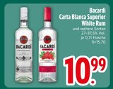 Carta Blanca Superior White Rum von Bacardi im aktuellen EDEKA Prospekt für 10,99 €