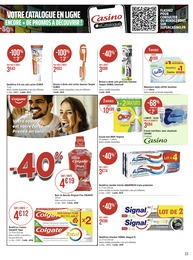 Prix et réduction Cosmétiques dans le prospectus Casino Supermarchés en cours Offre Cosmétiques dans le catalogue Casino Supermarchés du moment à la page 33