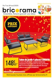 Catalogue Bricorama "Joyeusement 50 ans", 12 pages, 07/05/2025 - 18/05/2025 Prospectus Bricorama "Joyeusement 50 ans", 12 pages, 07/05/2025 - 18/05/2025