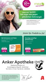 Aktueller mea - meine apotheke Prospekt "Unsere Juli-Angebote" für Kiel Aktueller mea - meine apotheke Prospekt für Kiel mit Seiten