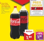 Coca-Cola, Fanta, Sprite oder Mezzo Mix im Angebot bei Netto Marken-Discount in Mannheim Coca-Cola, Fanta, Sprite oder Mezzo Mix Angebote bei Netto Marken-Discount Mannheim für 1,29 €