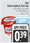 EDEKA Lenggries - Sahne-Joghurt, Pure Joy Angebot im Prospekt Sahne-Joghurt, Pure Joy bei EDEKA im Lenggries Prospekt für 0,39 €